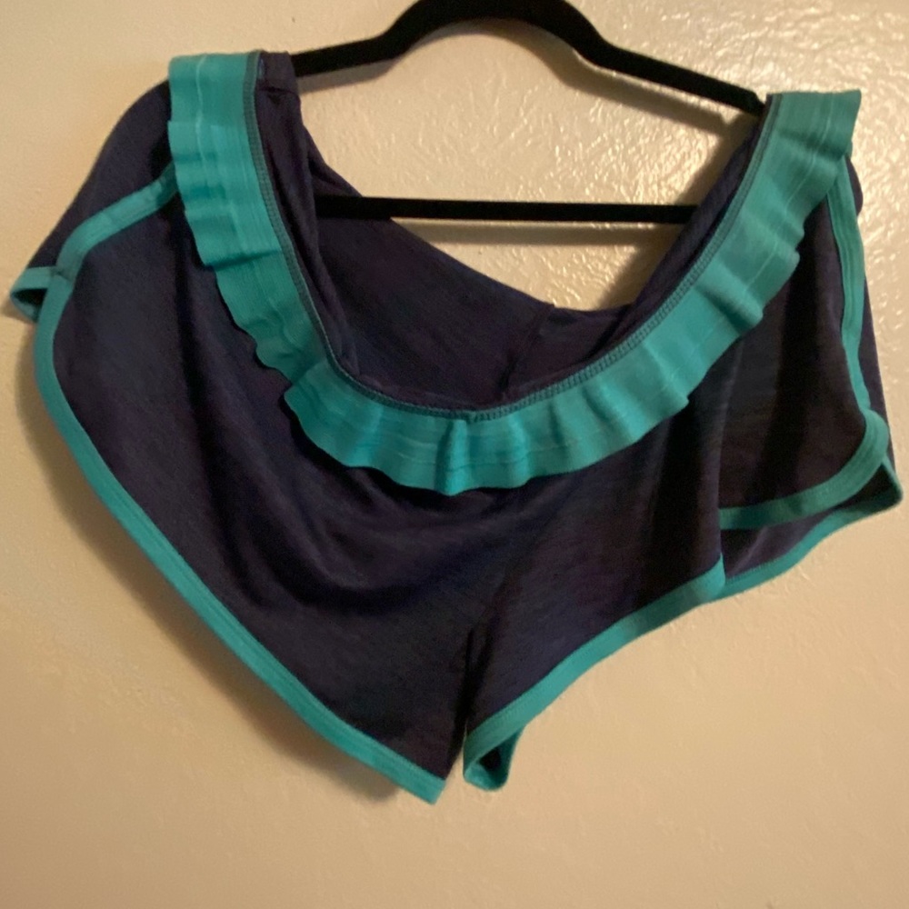 blue booty shorts